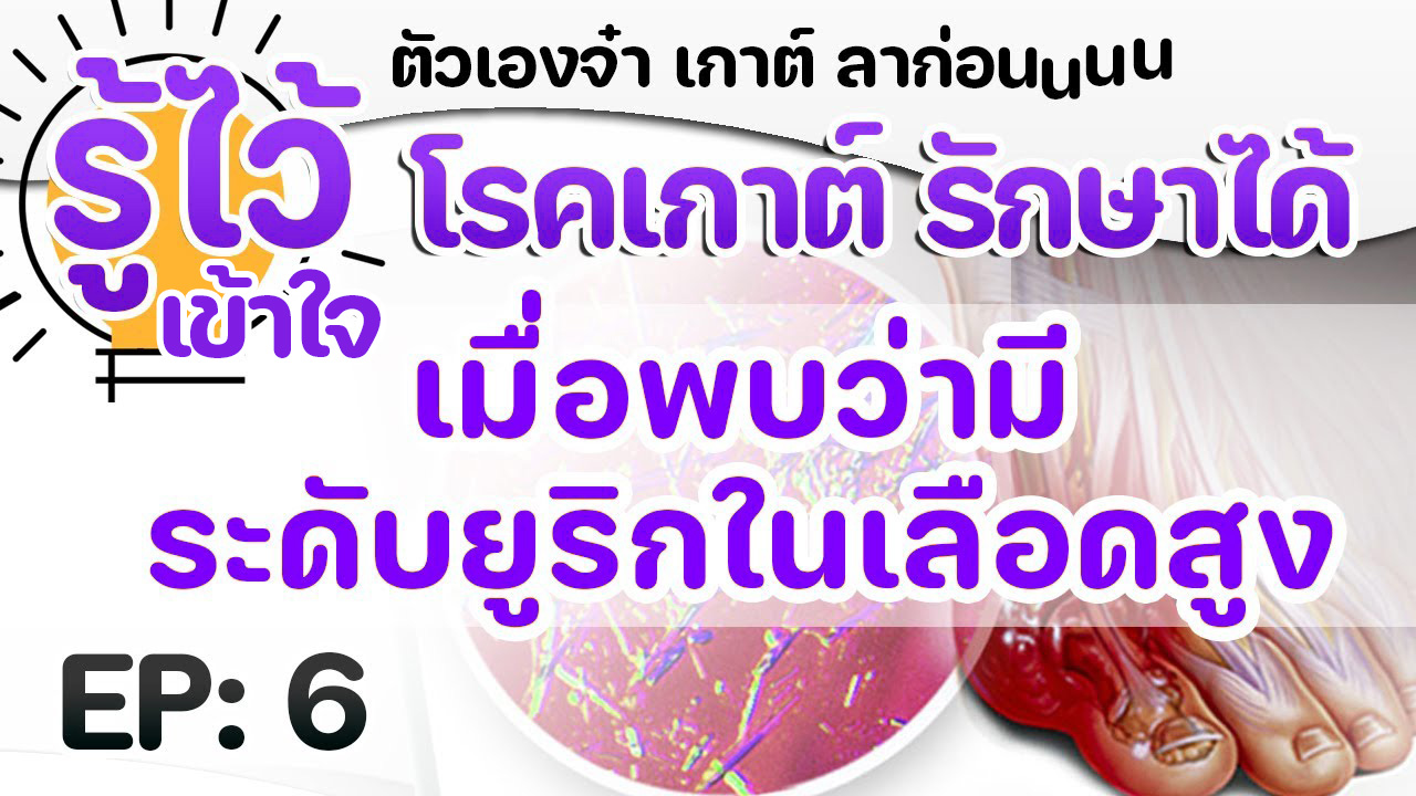 EP6 เมื่อพบกรดยูริกในเลือดสูง