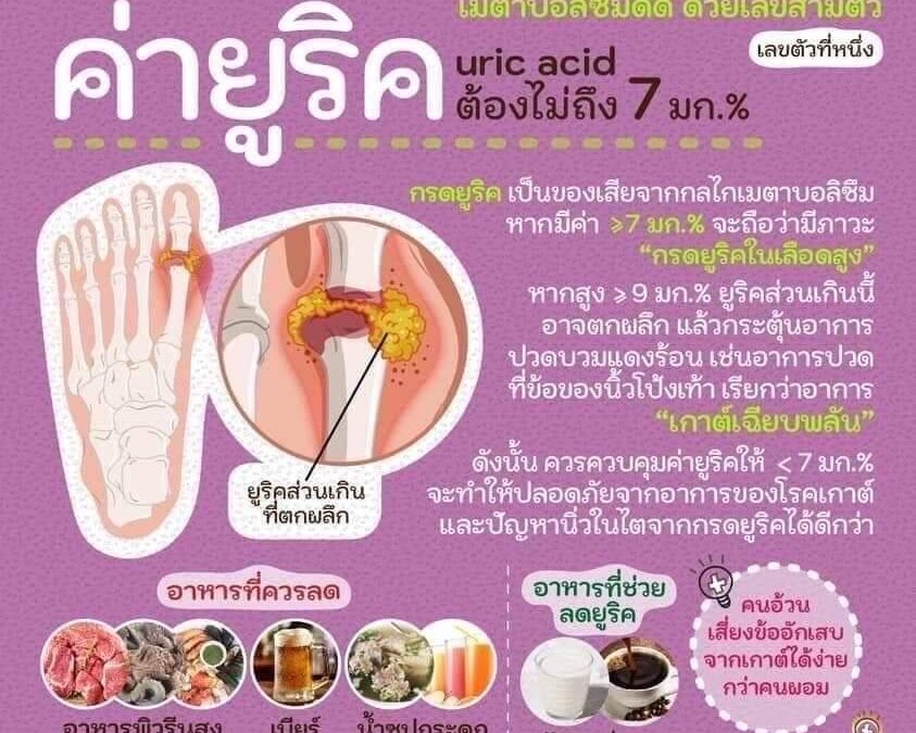 ลดยูริกให้ได้ผล! ด้วย 3 แนวทาง + ทางเลือกธรรมชาติที่คนส่วนใหญ่ยังไม่รู้